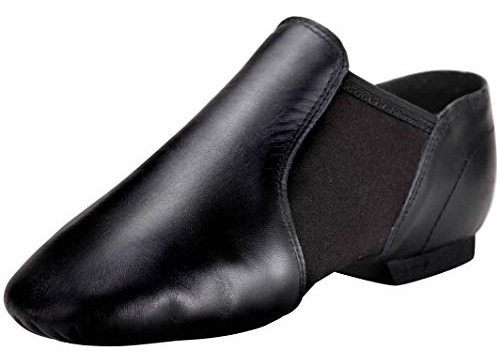 (carpa Del Cuero De Zapatos Alto Jazz Slip-on Para Las Mujer