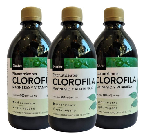 Clorofila X3 Natier Equilibra Metabolismo 500ml 