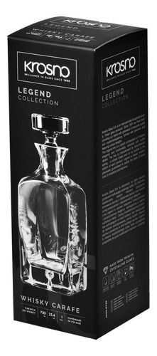 Botellón Whisky Licorera Cristal Línea Legend Krosno 750ml