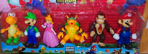 Set De Mario Bross Super Mario Run 6 Figuras