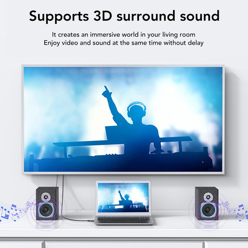 Interface Multimídia Hd 2.1 Cabo 8k Vídeo 8k A 60hz 4k At