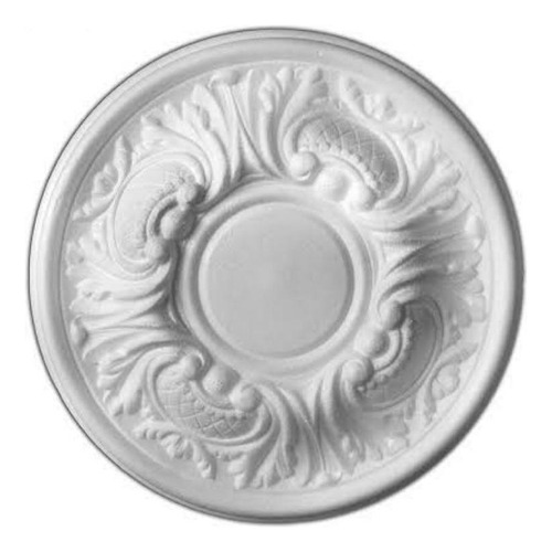 Moldura Lustre De Isopor Roseta Rr30