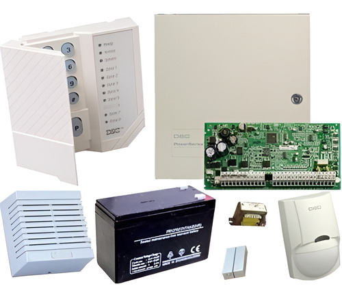 Kit Alarma Dsc Power 1832 Teclado 1555rkz + Accesorios