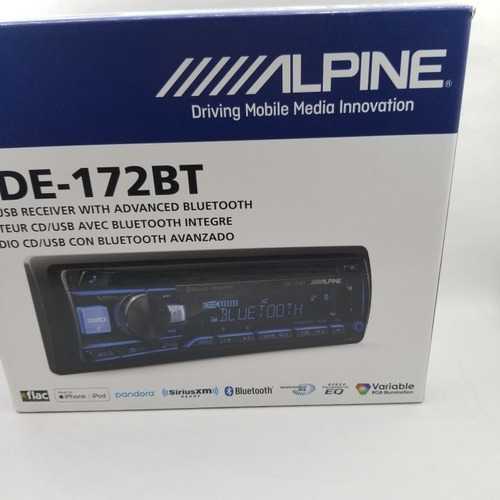 Imagen 2 de 4 de Auto Estereo Alpine Bt Aux Usb Cd Variable Iluminacion