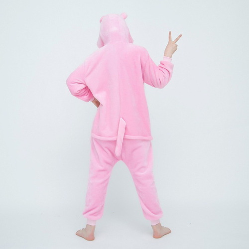 Pijama De Dibujos Animados De Pink Panther Kigurumi Para Niñ