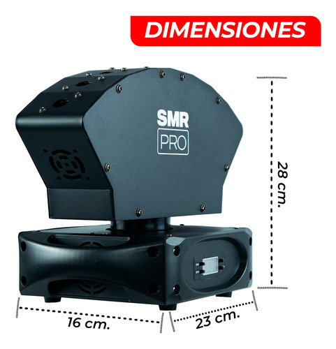 Efecto Laser Rgb 8 Salidas Prisma Smr Pro Raptor Dmx Dj Bar