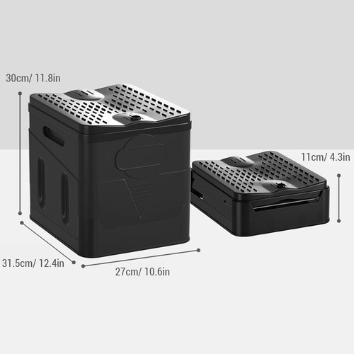 Inodoro Plegable Portátil Con Tapa Para Acampar Y Viajar