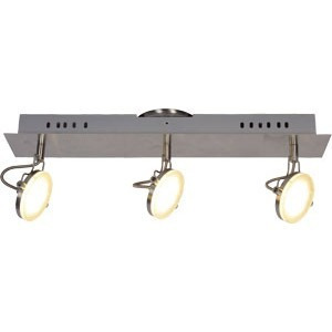 Imagen 3 de 4 de Aplique De Pared Techo Cromo 2 Luces Led 5w Calido
