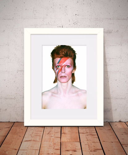 Kit 3 Quadros Rock + Bowie + Clash + Kurt - 46x56cm