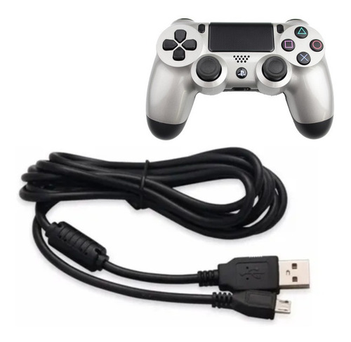 Cable De Carga Usb - Datos Compatible Con Control Sony Ps4