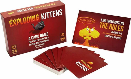 Juego De Mesa Exploding Kittens, Juego Cartas Kittens Fun