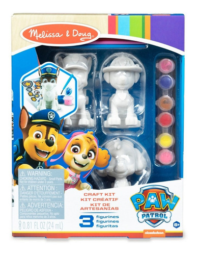 Set De Figuras Para Pintar Paw Patrol Melissa & Doug