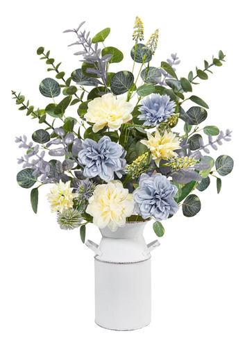 Flores Falsas Krissing En Florero, Arreglo De Flores Falsas