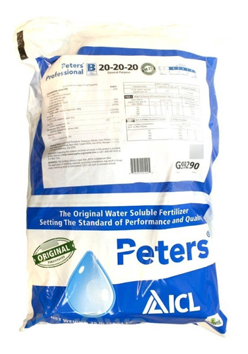 1 Kg Peters Fertilizante Crecimiento 20 20 20 Abono