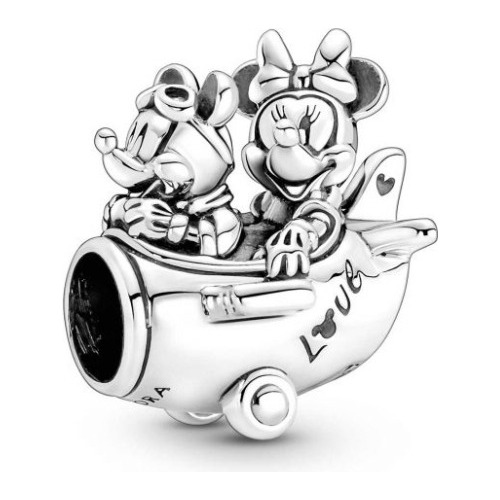Charm Pandora_avion Mickey & Minnie_en Plata S925 Original