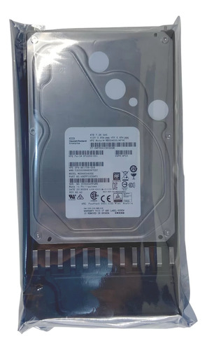 Hd Hp 4tb 7.2k 3.5 Sas 12g Com Gaveta 873372-001 872290-001 Q1h48a * Cor Cinza