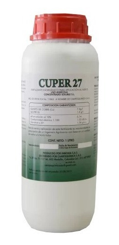 Cuper 27 - Sulfato De Cobre Pentahidratado Soluble