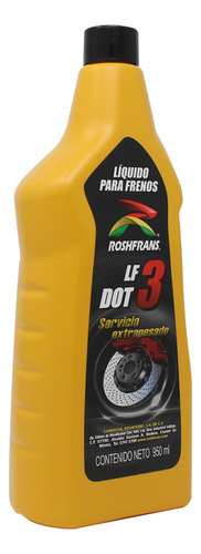 Liquido De Frenos Lf3 Dot 3 950 Ml Roshfrans