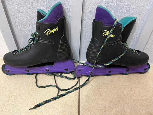 Patines En Línea Vintage Retro Roller Derby Phantom Neon 90s