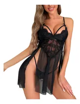 Comprar Lenceria Sexy Babydoll Bralette Y Bragas Encaje Seductora