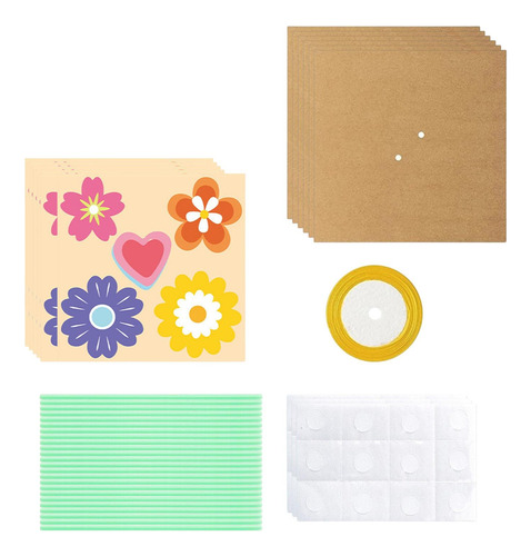 Kit De Artesanía De Flores, Haga Su Propio Ramo 6 Piezas