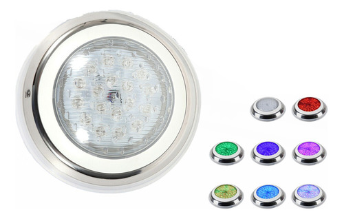 Luz Led Piscina Lampara Para Alberca 12v 54w Rgb Con Remoto