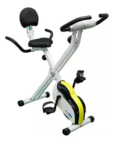 Bicicleta fija online plegable con respaldo