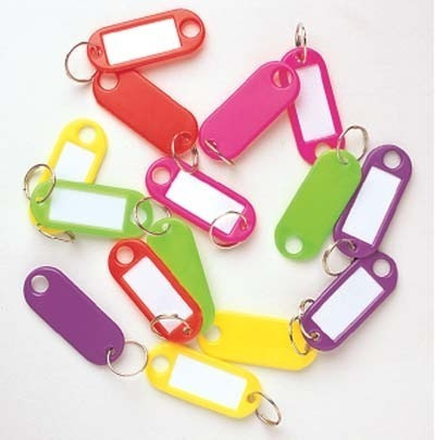Imagen 4 de 6 de Llaveros Identificadores Porta Etiquetas Plástico X 100 Unid
