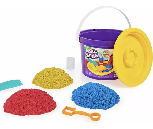 Nuevo Kinetic Sand, Cubeta De 6 Libras 3 Colores Diferentes