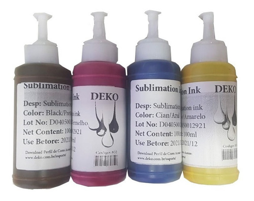 Imagem 2 de 6 de Tinta Para Sublimação Sublimatica 500ml Com Bico Dosador