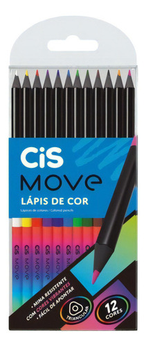Lápiz de color triangular Cis Move 12 color (s) Sertic PCT.c/12