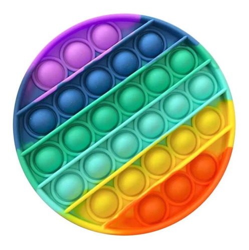 Imagen 2 de 3 de Pop It Multicolor Juguete Sensorial Snti Estrés Diseños