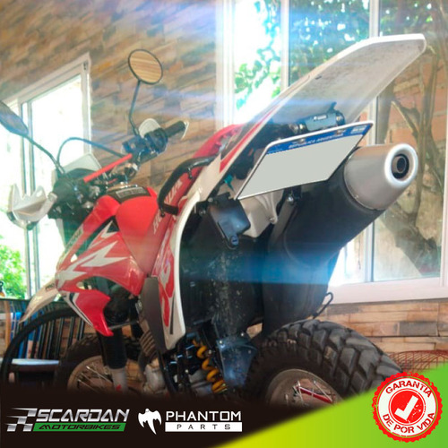 Portapatente Rebatible Enduro Cross Universal Para Luz Led