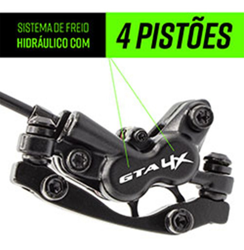 Imagem 3 de 7 de Freio A Disco Hidraulico Bike Completo Rotor 160mm Par Mtb