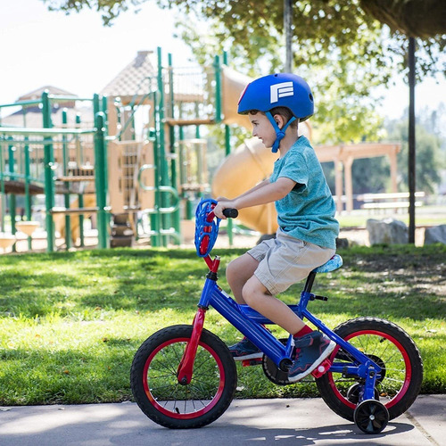 Imagen 9 de 10 de Casco Protector Capitan América Niños 3 A 7 Bicicleta Skate