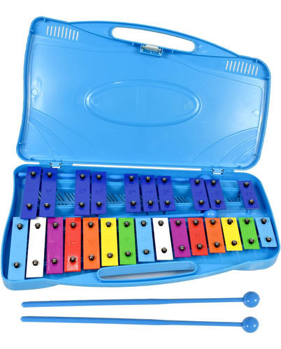 Ennbom 25 Notas Vibráfono Xilófono Glockenspiel Instrumento 