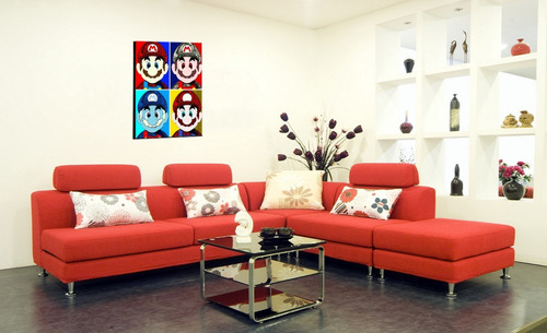 Imagen 3 de 3 de Cuadro 50x30cms Decorativo Super Mario 2!!!