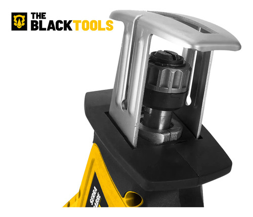 Serra Sabre A Bateria 21v Profissional Portátil 3000 Rpm Com 4 Laminas Madeira/metal/pvc Tcr21bsb The Black Tools