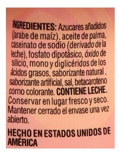 Sustituto De Crema Great Value En Polvo 400 G