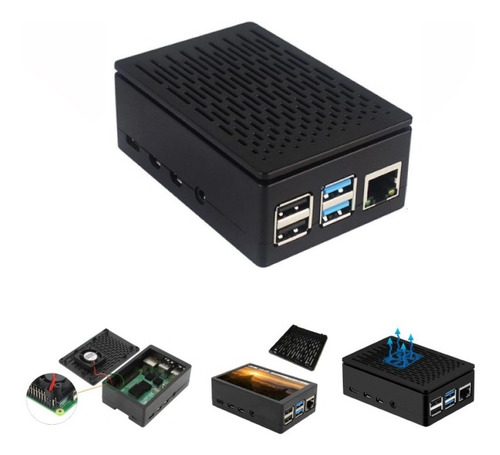 Carcasa Case Raspberry Pi4 Pi 4 Para Pantalla 3.5'' Rye