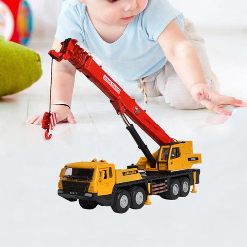 1:50 Crane De Grúas Camión Vehículo Ingeniería Rojo