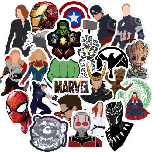 Marvel 50 Stickers Marvel Heroes Stickers