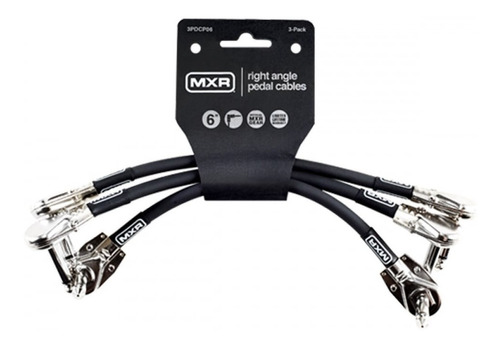 Set De 3 Cables Interpedal Para Guitarra Y Bajo Mxr 3pdcp06