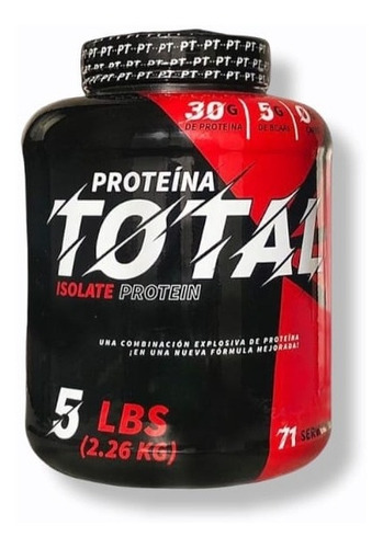 Proteina Total Isolate Protein 5 Lb Zero Carbs 30g 71 Ser Sabor Fresa