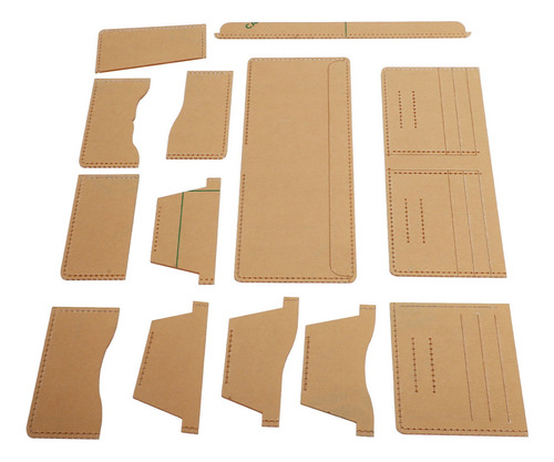 Plantilla De Piel Acrílica, 13 Unidades, Cartera Transparent