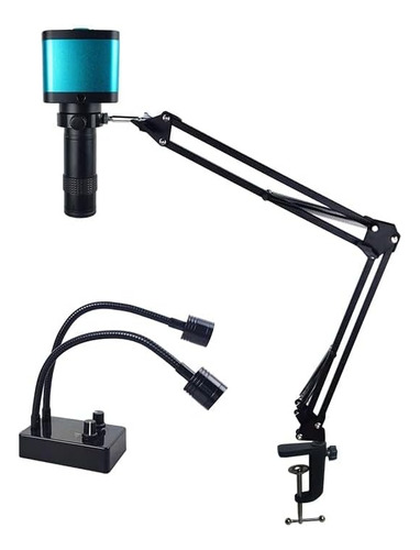 Brazo De Microscopio Ajustable Con Lente De Montura C Con Zo