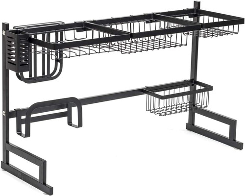 Platero Lavabo Dish Rack 2 Pozos 85x52cm Completo