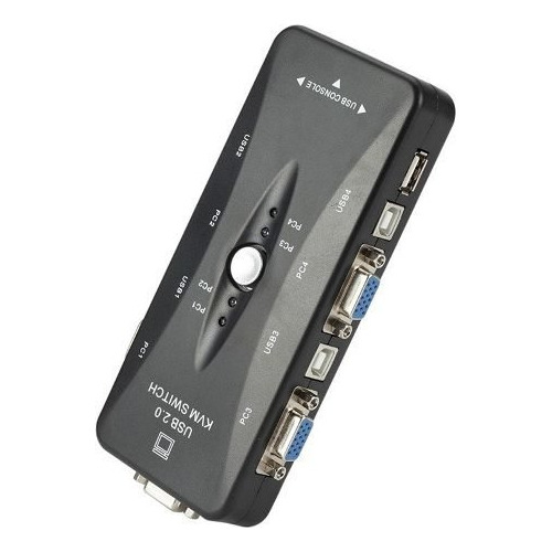 Imagen 2 de 10 de Switch Kvm 4 Puertos Usb 2.0 Monitor Teclado Mouse Impresora