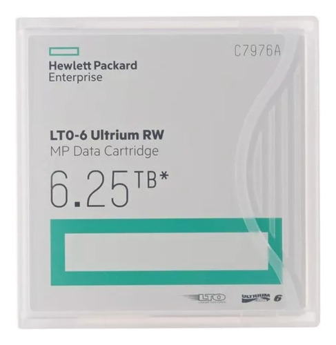 Cinta Lto 6 Hp Ultrium 6.25tb