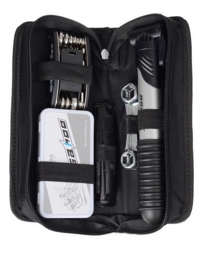 Kit Reparacion Bicleta Parche Solución Llaves Y Estuche
